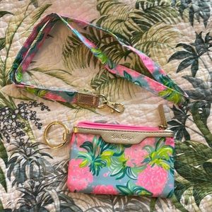 NWOT Lily Pulitzer zip ID and lanyard